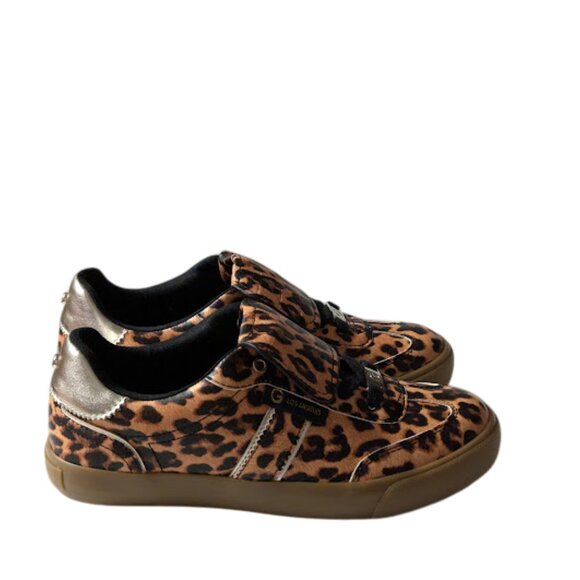 GBG Los Angeles Leopard Print Lace-up w/Flap Sneakers NWOB Womens Size 7.5 & 8 - Picture 2 of 9